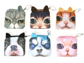 Portmonetki pieski-kotki mix 6szt.